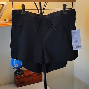 Athleta Black Athletic Drawstring Shorts